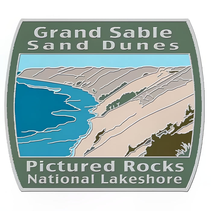 Grand Sable Sand Dunes Pictured Rocks National Lakeshore Pin