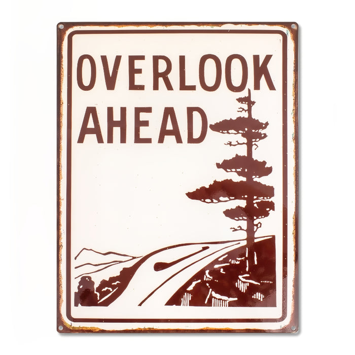 Blue Ridge Parkway Overlook Ahead Sign