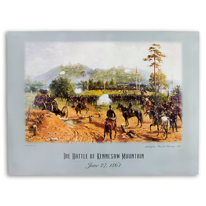 ''The Battle of Kennesaw Mountain'' Poster - Thure de Thulstrup