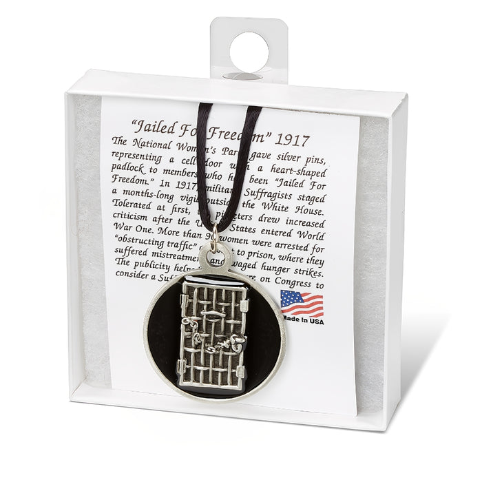 Women's Suffrage Jailhouse Door Necklace