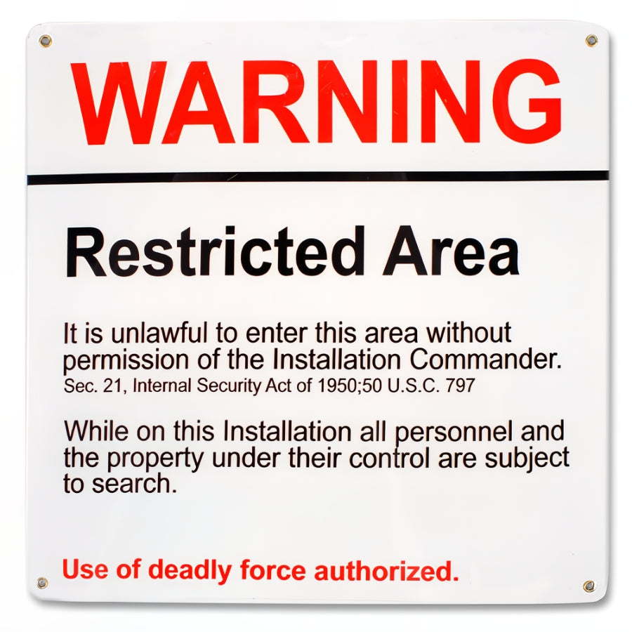 Minuteman Missile Restricted Sign — America's National Parks