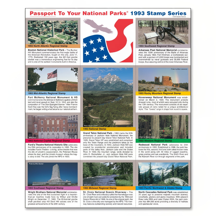 1993 Passport® Stamp Set — America's National Parks
