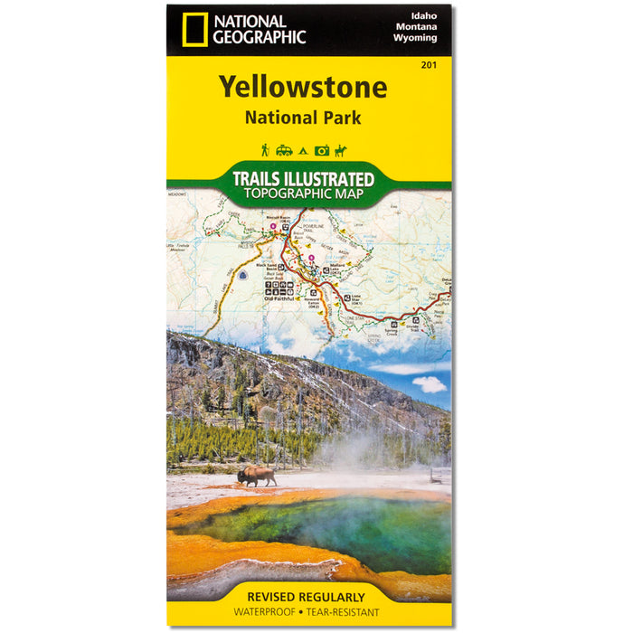 Yellowstone National Park Trails Illustrated Topographic Map