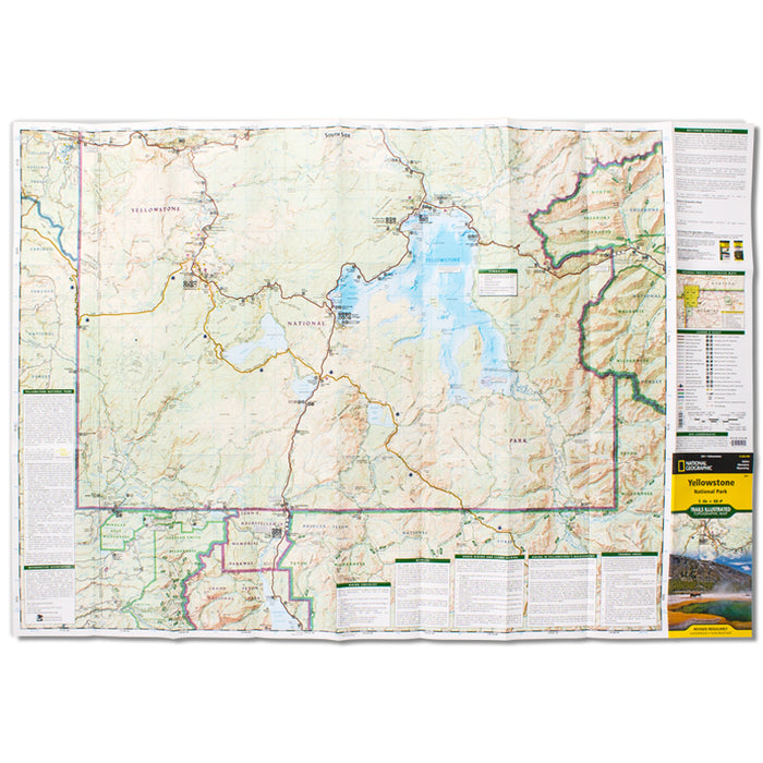 Yellowstone National Park Trails Illustrated Topographic Map