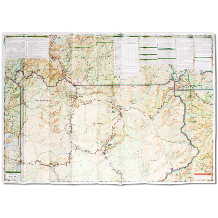 Yellowstone National Park Trails Illustrated Topographic Map
