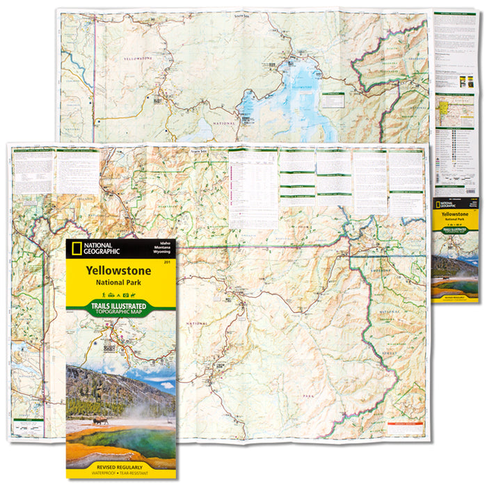 Yellowstone National Park Trails Illustrated Topographic Map