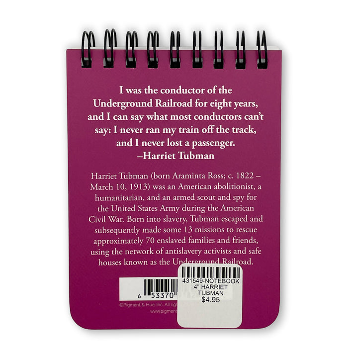 Harriet Tubman 4" Pocket Notebook