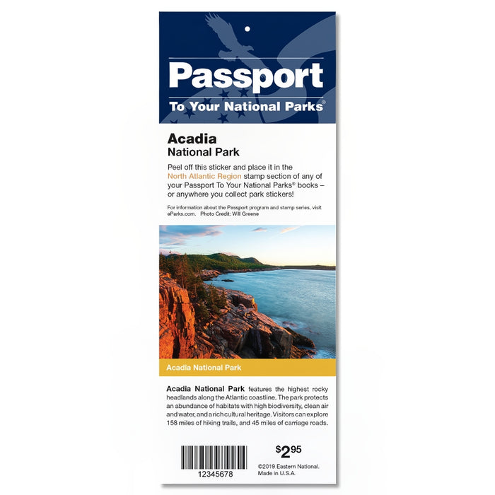 Acadia NP Passport Sticker