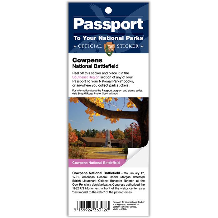 Cowpens NB Passport Sticker