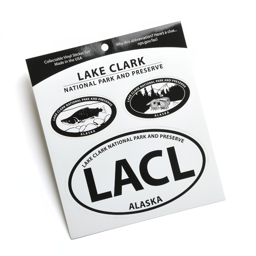 Lake Clark Triple Decal — America's National Parks