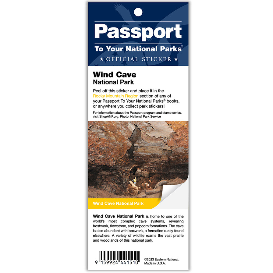 Wind Cave NP Passport Sticker — America's National Parks