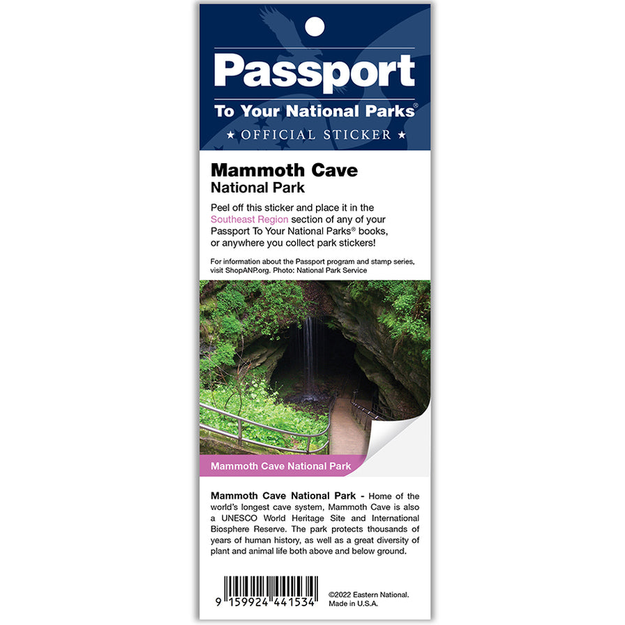 Mammoth Cave NP Passport Sticker — America's National Parks
