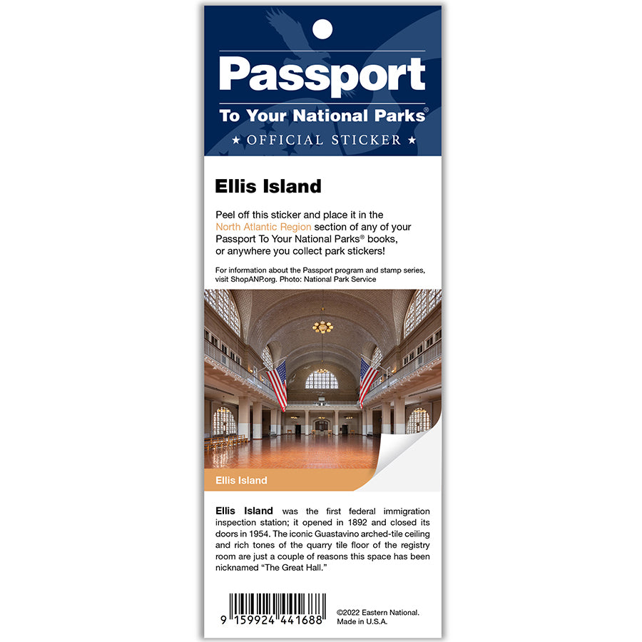 Ellis Island Passport Sticker