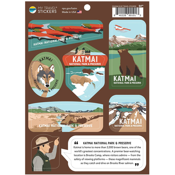 Katmai NP & PRES Ranger Talk Stickers