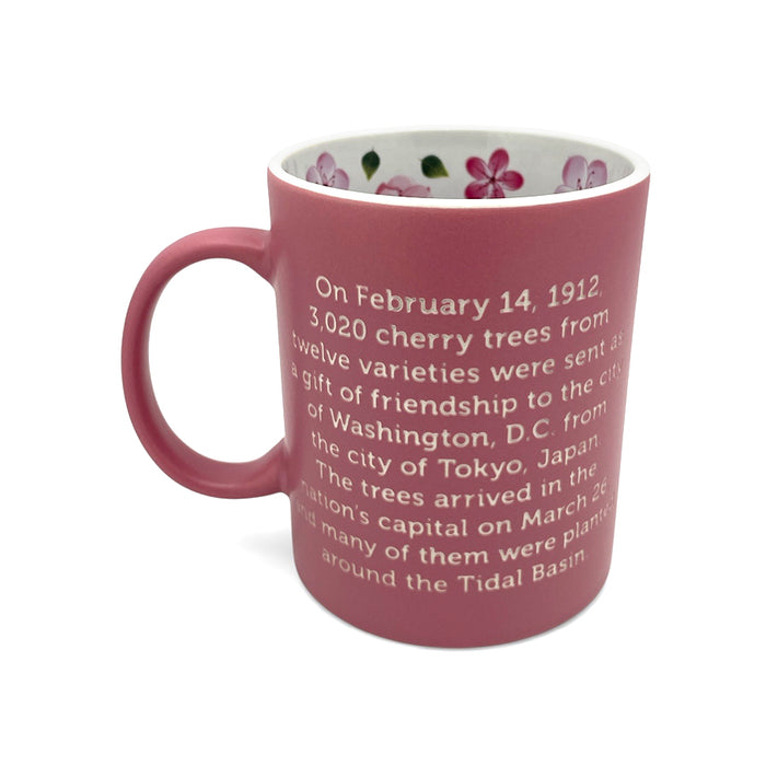 Cherry Blossoms Etched Mug