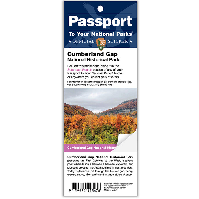 Cumberland Gap NHP Passport Sticker