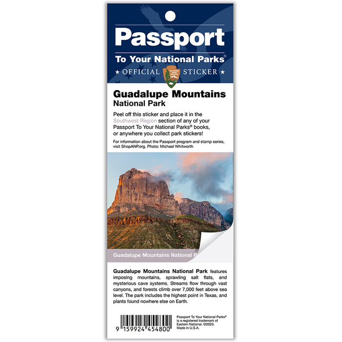 Guadalupe Mountains NP Passport Sticker