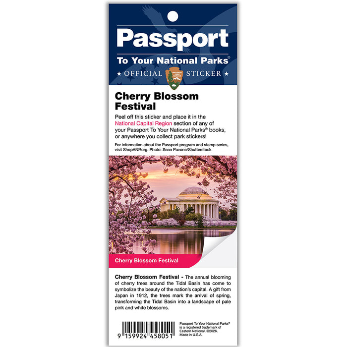 Cherry Blossom Passport Sticker