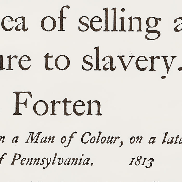 James Forten "Letters From a Man of Color" Print