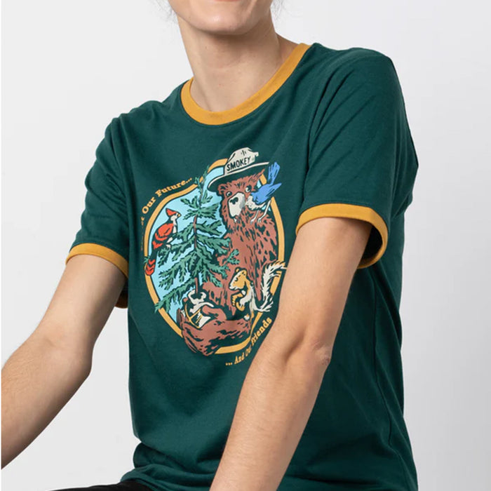 Smokey's Friends Unisex Short Sleeve Ringer Tee