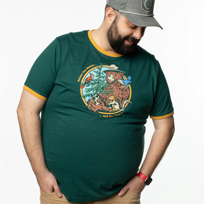 Smokey's Friends Unisex Short Sleeve Ringer Tee