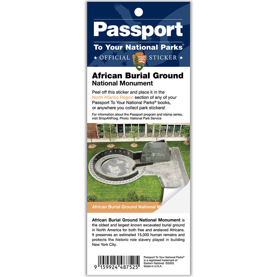 African Burial Grounds NM Passport Sticker