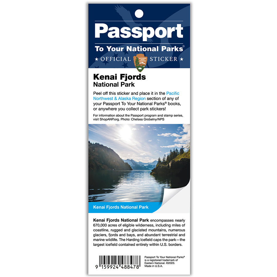 Kenai Fjords NP Passport Sticker — America's National Parks