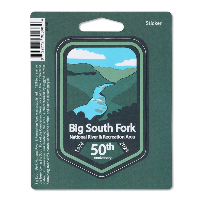 Big South Fork NRRA 50TH Anniversary Sticker