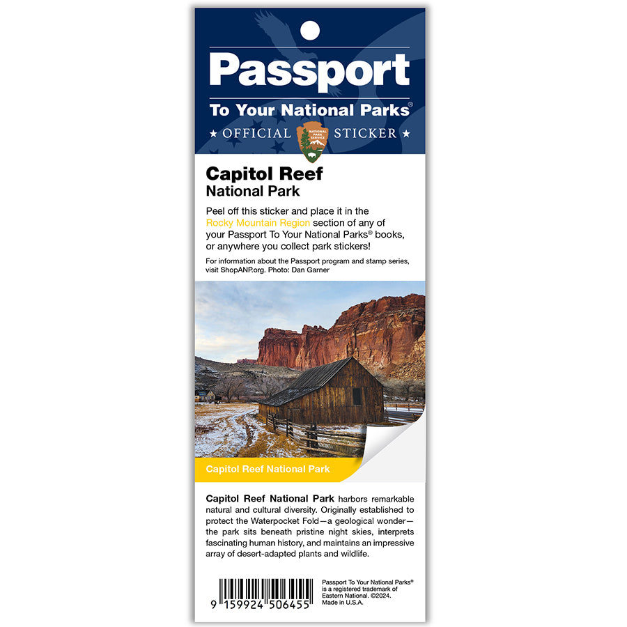 Capitol Reef NP Passport Sticker — America's National Parks