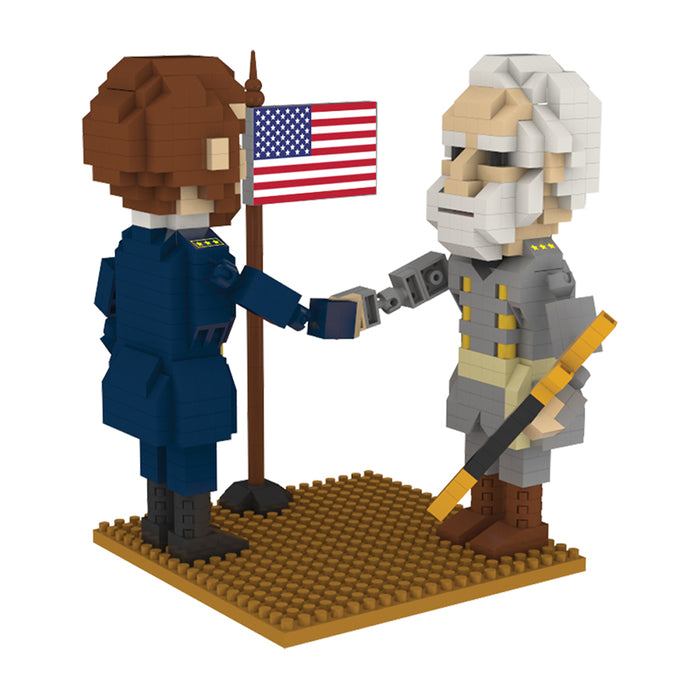 Lee and Grant’s Peace Treaty Handshake Mini Blocks