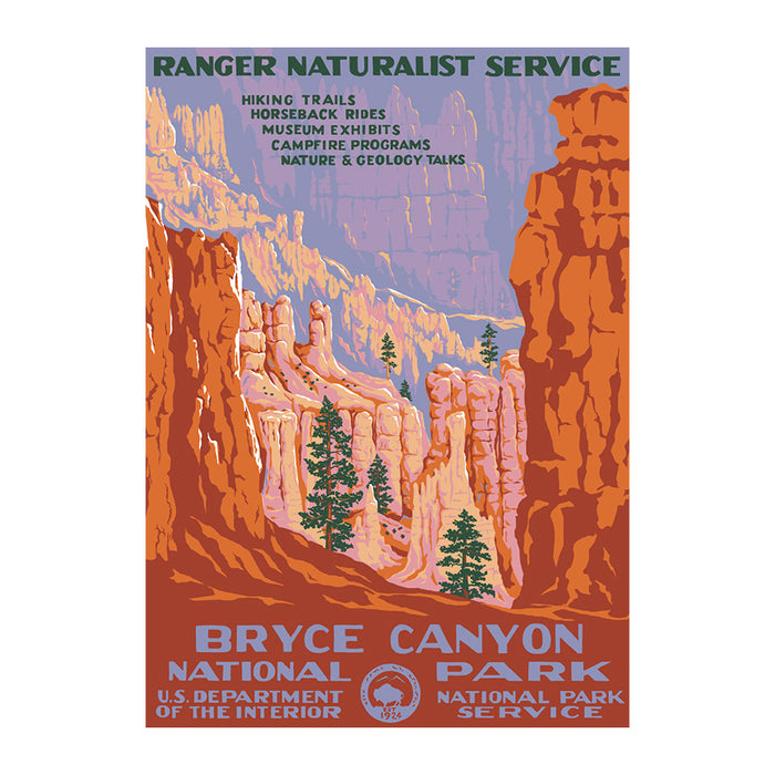 Bryce Canon WPA Travel Poster