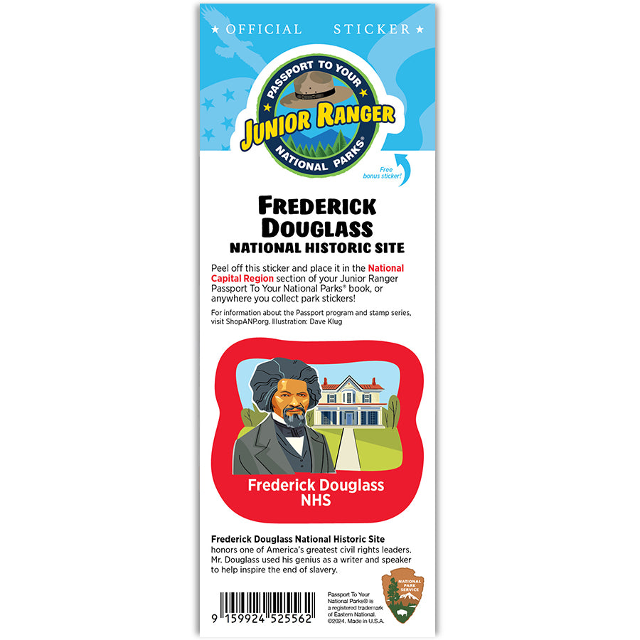 Frederick Douglass NHS Passport Junior Ranger Single Sticker — America ...