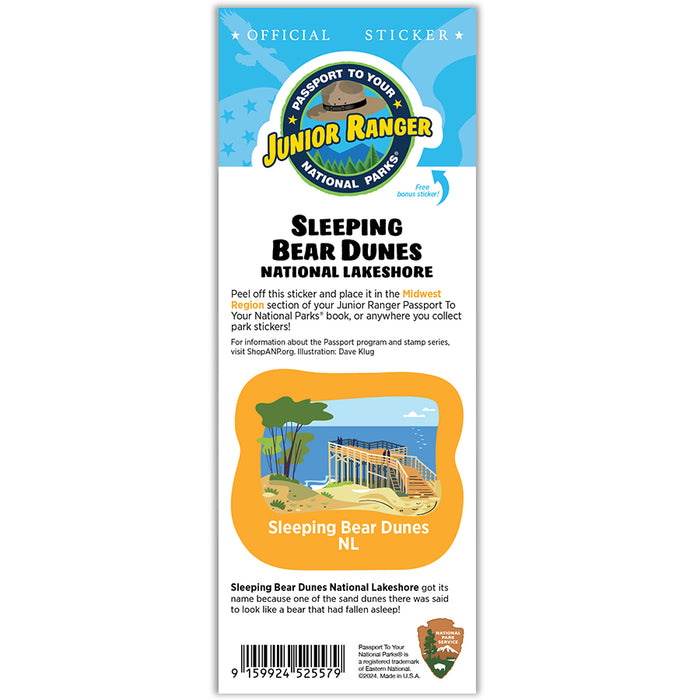 Sleeping Bear Dunes NL Passport Junior Ranger Single Sticker