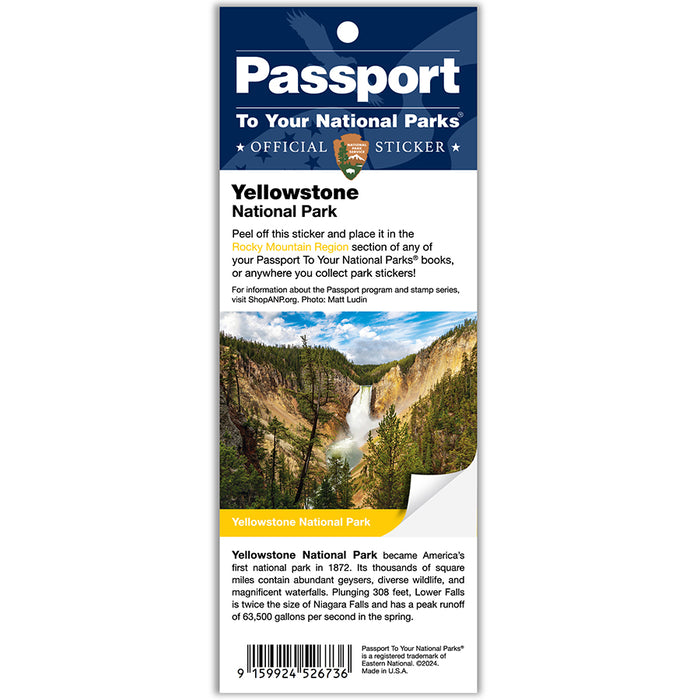 Yellowstone NP Passport Sticker