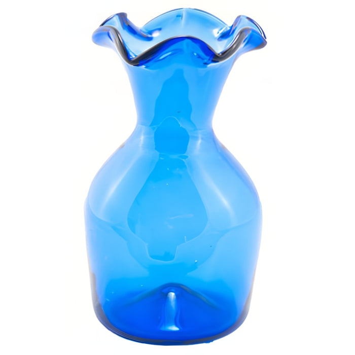 6 Lipped Cobalt Vase