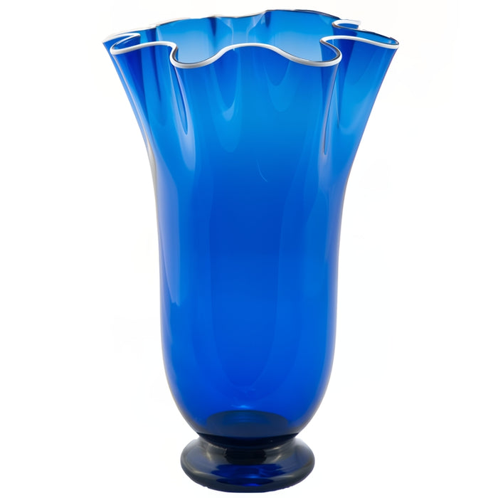 Cobalt Wave Vase