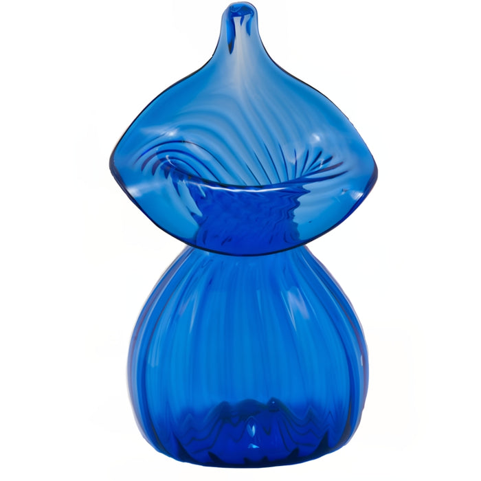 Handblown Mini Jack-in-Pulpit Vase (Cobalt)