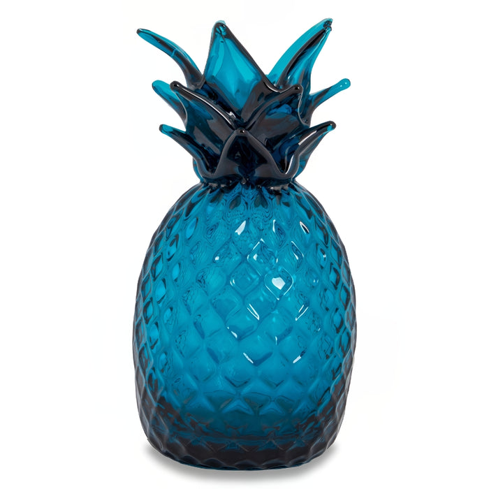 Teal Glass Pineapple