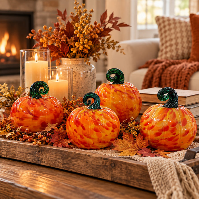 Handblown Glass Pumpkin