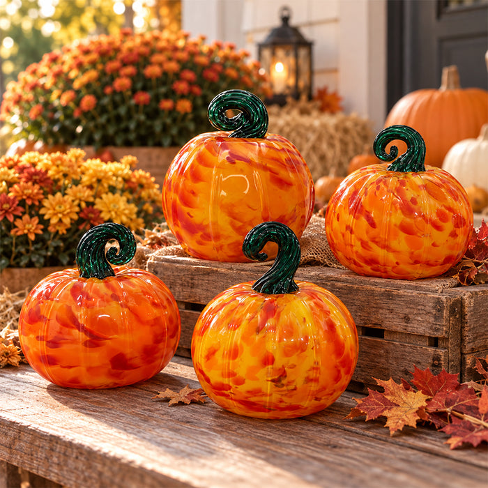 Handblown Glass Pumpkin