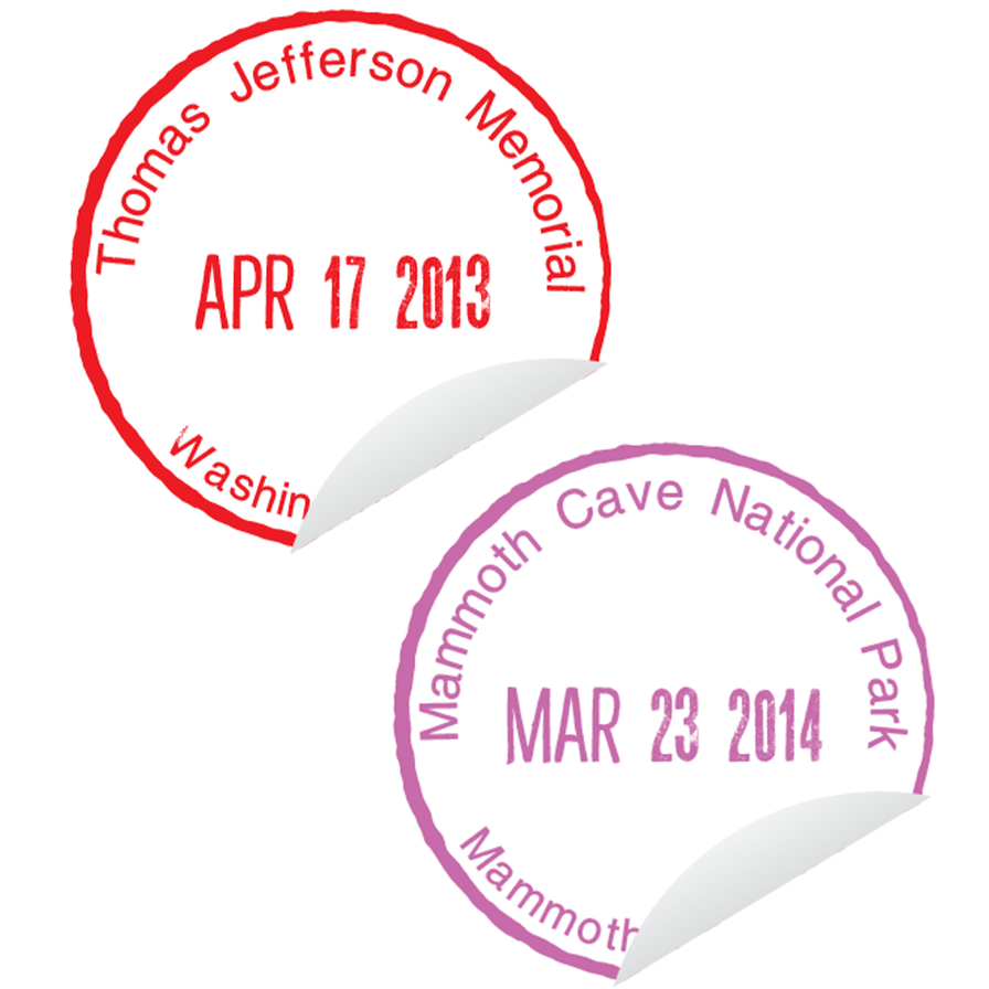 Passport To Your National Parks® Retro Cancellation Stickers — America ...
